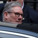 British PM Keir Starmer leaves 10 Downing Street in London