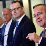 German Defence Minister Boris Pistorius addresses the press in Berlin