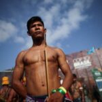 Munduruku indigenous people block access to COP30 in Belem