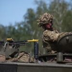 FILE PHOTO: British Army soldiers from the 12th Armoured Brigade