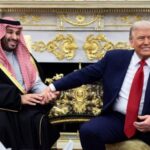 U.S. President Donald Trump meets Saudi Crown Prince Mohammed bin