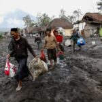 Mount Semeru volcano eruption in Lumajang, East Java province