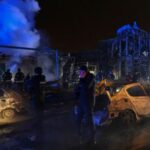 Aftermath of a Russian air strike in Zaporizhzhia