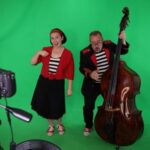 Chidlren’s entertainers film a song for their YouTube channel in