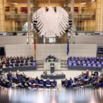 Budget debate at the lower house of parliament Bundestag, in