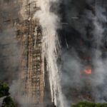 Flames engulf bamboo scaffolding across multiple buildings at Wang Fuk
