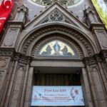 The Saint Anthony of Padua Catholic Church is decorated with