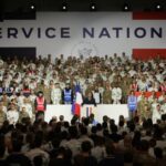 France’s President Emmanuel Macron, unveils a new national military service