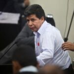 Peru’s former President Pedro Castillo arrives for the beginning of