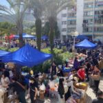 Resource collection point for residents impacted by the deadly fire,