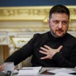 Ukraine’s President Zelenskiy attends joint press conference with top country