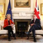 British Prime Minister Keir Starmer meets with European Commission President