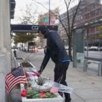 Aftermath of shooting of two National Guard members, in Washington