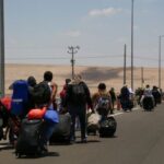 Venezuelan migrants stranded after Peru tightens border security, in Arica