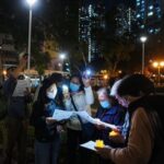 Aftermath of a deadly fire at the Wang Fuk Court