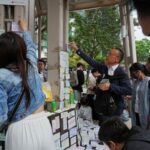 Aftermath of a deadly fire at the Wang Fuk Court