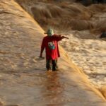 Area hit by flash floods in Padang, West Sumatra