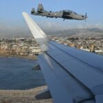 Pope Leo XIV aboard a flight on his way to
