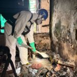 Hong Kong police conduct search operations at Wang Fuk Court