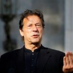 FILE PHOTO: Pakistan’s Prime Minister Imran Khan speaks during a