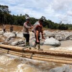 Area hit by deadly landslides following heavy rains in Palembayan,