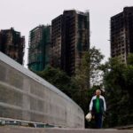 Aftermath of a deadly fire at the Wang Fuk Court