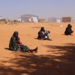 Sudanese refugee from Darfur at the Touloum refugee camp in