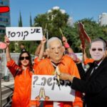 Israelis protest after Israeli PM Netanyahu requested President Herzog to