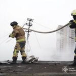 Aftermath of a Russian missile strike in Dnipro