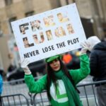 Supporters of Luigi Mangione gather outside Manhattan Criminal Court, in