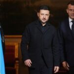Ukrainian President Zelenskiy visits counterpart Macron in Paris
