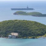 The U.S. Navy USS Gerald R. Ford aircraft carrier stationed