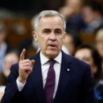 Canada’s Prime Minister Mark Carney speaks during Question Period in
