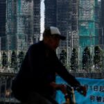 Aftermath of a deadly fire at the Wang Fuk Court