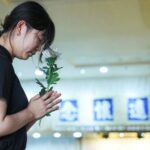 Aftermath of a deadly fire at the Wang Fuk Court