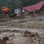 Rescue operations continue at an area hit by flash floods