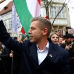 FILE PHOTO: Magyar, leader of the opposition TISZA party arrives