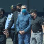 Honduras former President Juan Orlando Hernandez is being transported to