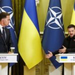 Ukrainian President Zelenskiy and NATO Secretary General Rutte speak at