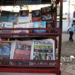 FILE PHOTO: Preliminary results of the general election in Tegucigalpa