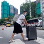 Aftermath of a deadly fire at the Wang Fuk Court