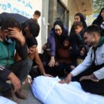 Aftermath of an Israeli strike in Gaza City