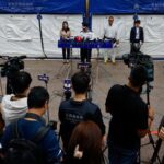 Aftermath of a deadly fire at the Wang Fuk Court