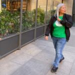 Filipina worker Loren Capobres, attends an interview with Reuters, in