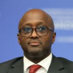 Rwanda’s Foreign Minister Olivier Jean Patrick Nduhungirehe attends a conference