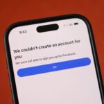 An illustration shows a Facebook message displayed on a mobile