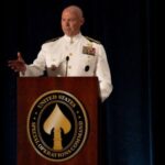 U.S. Navy Admiral Frank “Mitch” Bradley, incoming commander, U.S. Special