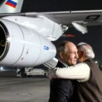 Russian President Vladimir Putin arrives in India