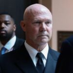 U.S. Navy Admiral Bradley attends classified briefing on U.S. strikes