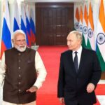 Russian President Vladimir Putin and Indian Prime Minister Narendra Modi